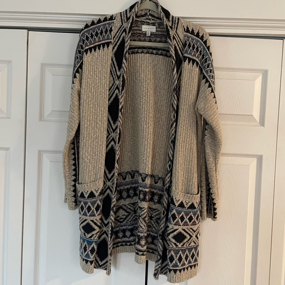 LUCKY BRAND printed cardigan